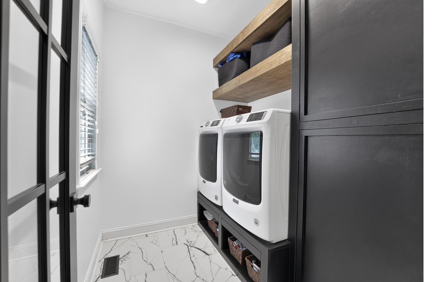Renovated laundry room